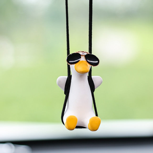 Swing Duck Rearview Mirror Pendant