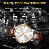 Thumbnail for Leather Men Quartz Luxury Watches