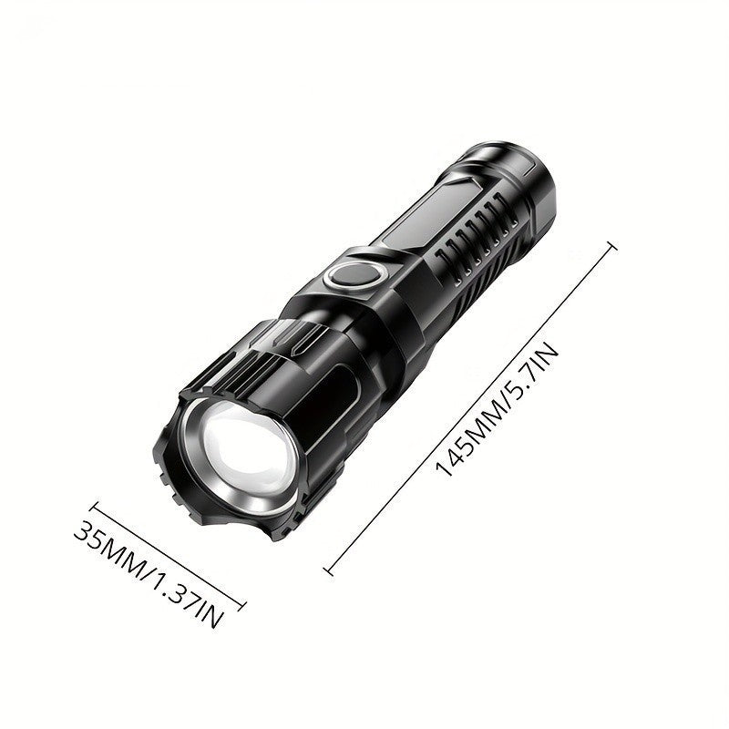 Outdoor Household Camping Usb Rechargeable Zoom Led Power Torch