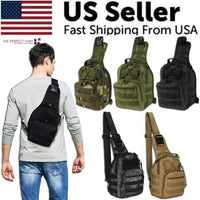 Thumbnail for Mens Backpack Tactical Sling Shoulder Bag Molle Travel Chest Pack Outdoor Hiking