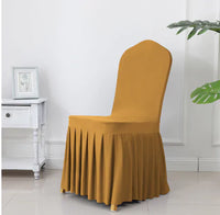 Thumbnail for Wedding Spandex Chair Cover With  Pleated Ruffled  Skirt