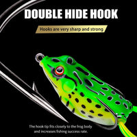 Thumbnail for Frog Lure Soft Tube Bait Plastic Fishing Lure with Fishing Hooks