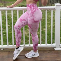 Thumbnail for Seamless Tie Dye Leggings