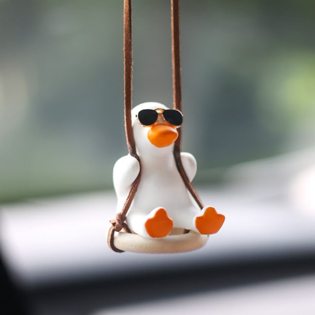 Swing Duck Rearview Mirror Pendant