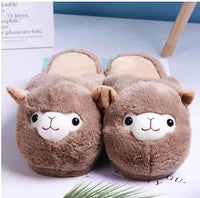 Thumbnail for Fluffy Alpaca Slippers