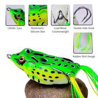 Thumbnail for Frog Lure Soft Tube Bait Plastic Fishing Lure with Fishing Hooks