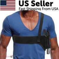 Thumbnail for Tactical Concealed Carry Shoulder Waist Pistol Hand Gun Holder Holster Pouch US