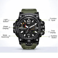 Thumbnail for SMAEL Brand Men Sports Watches Dual Display