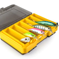 Thumbnail for MEREDITH Fishing Box 12 Compartments Fishing Accessories Lure Hook Boxes Storage Double Sided High Strength Fishing Tackle Box