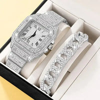 Thumbnail for 2Pcs Set Diamond Women Watches