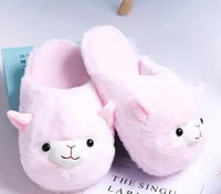 Thumbnail for Fluffy Alpaca Slippers