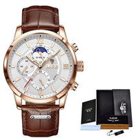 Thumbnail for Leather Men Quartz Luxury Watches