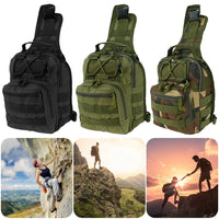 Thumbnail for Mens Backpack Tactical Sling Shoulder Bag Molle Travel Chest Pack Outdoor Hiking