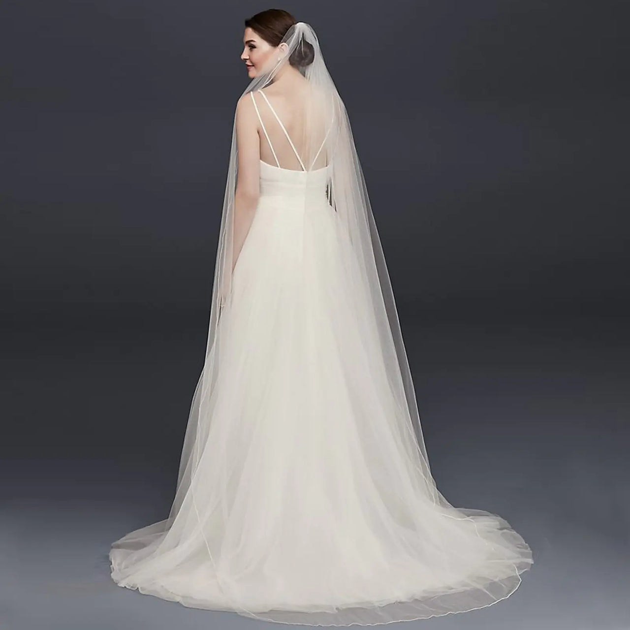 TOPQUEEN V14 Wedding Veil Long with Comb Soft Single