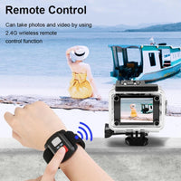 Thumbnail for 2024 Action Ultra HD 4K Camera Underwater Helmet Waterproof Screen WiFi Remote Control Sports go Video pro Outdoor Recorder