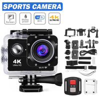 Thumbnail for 2024 Action Ultra HD 4K Camera Underwater Helmet Waterproof Screen WiFi Remote Control Sports go Video pro Outdoor Recorder