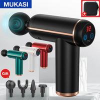 Thumbnail for MUKASI Massage Gun Portable Percussion Pistol Massager For Body Neck Deep Tissue Muscle Relaxation Gout Pain Relief Fitness