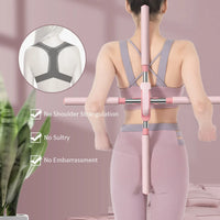 Thumbnail for Adjustable Yoga Sticks Stretching Humpback Correction Stick Open Shoulder Beauty Back Bar Bodybuilding Back Posture Corrector