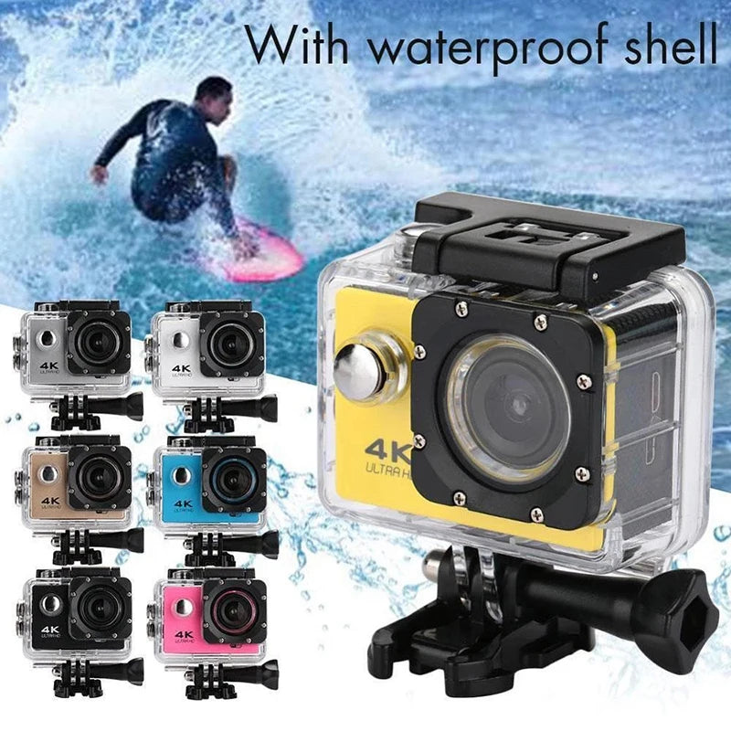 2024 Action Ultra HD 4K Camera Underwater Helmet Waterproof Screen WiFi Remote Control Sports go Video pro Outdoor Recorder