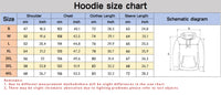 Thumbnail for New versatile black letter print solid color women's hooded sports shirt street  outdoor casual loose and breathable pullover14