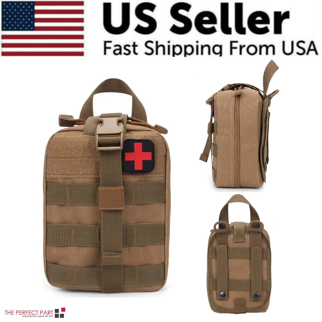 Tactical First Aid Kit Medical Molle Rip Away EMT IFAK Survival Emergency Bag