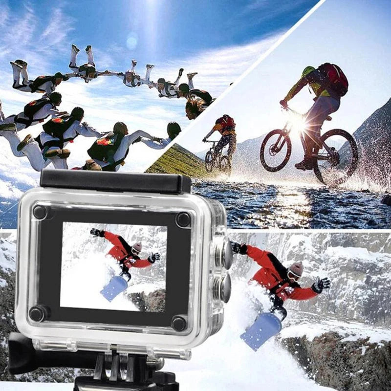 2024 Action Ultra HD 4K Camera Underwater Helmet Waterproof Screen WiFi Remote Control Sports go Video pro Outdoor Recorder