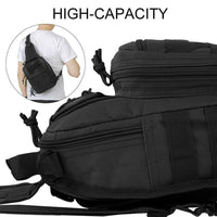 Thumbnail for Mens Backpack Tactical Sling Shoulder Bag Molle Travel Chest Pack Outdoor Hiking