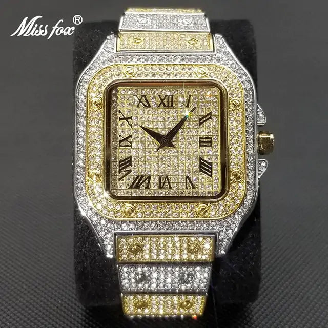 Waterproof Full Diamond Men's Watches