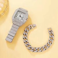 Thumbnail for 2Pcs Set Diamond Women Watches