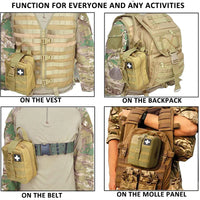 Thumbnail for Tactical First Aid Kit Medical Molle Rip Away EMT IFAK Survival Emergency Bag