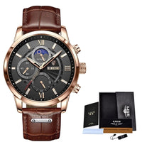 Thumbnail for Leather Men Quartz Luxury Watches