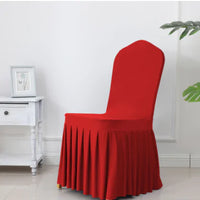 Thumbnail for Wedding Spandex Chair Cover With  Pleated Ruffled  Skirt