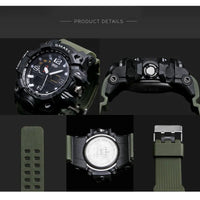 Thumbnail for SMAEL Brand Men Sports Watches Dual Display