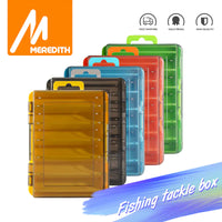 Thumbnail for MEREDITH Fishing Box 12 Compartments Fishing Accessories Lure Hook Boxes Storage Double Sided High Strength Fishing Tackle Box