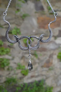 Thumbnail for Snake Necklace With Crystal