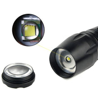 Thumbnail for Super-Bright 90000LM LED Tactical Flashlight 5 Modes Zoomable Torch Searchlight