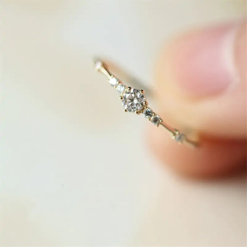 Crystal Exquisite Wedding Ring