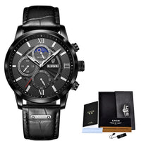 Thumbnail for Leather Men Quartz Luxury Watches