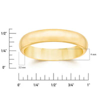 Thumbnail for 14K Solid Gold 4mm Unisex Wedding Band