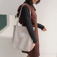 Thumbnail for Women Corduroy Canvas Shoulder Bags