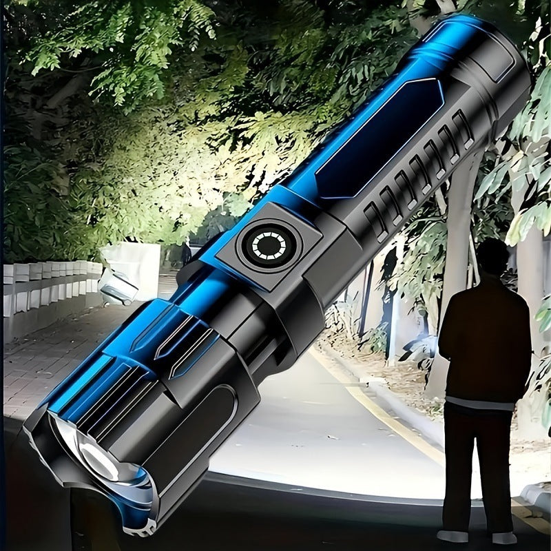 Outdoor Household Camping Usb Rechargeable Zoom Led Power Torch