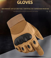 Thumbnail for Tactical Motorcycle Motocross Full Finger Gloves Motorbike Riding Racing Mittens