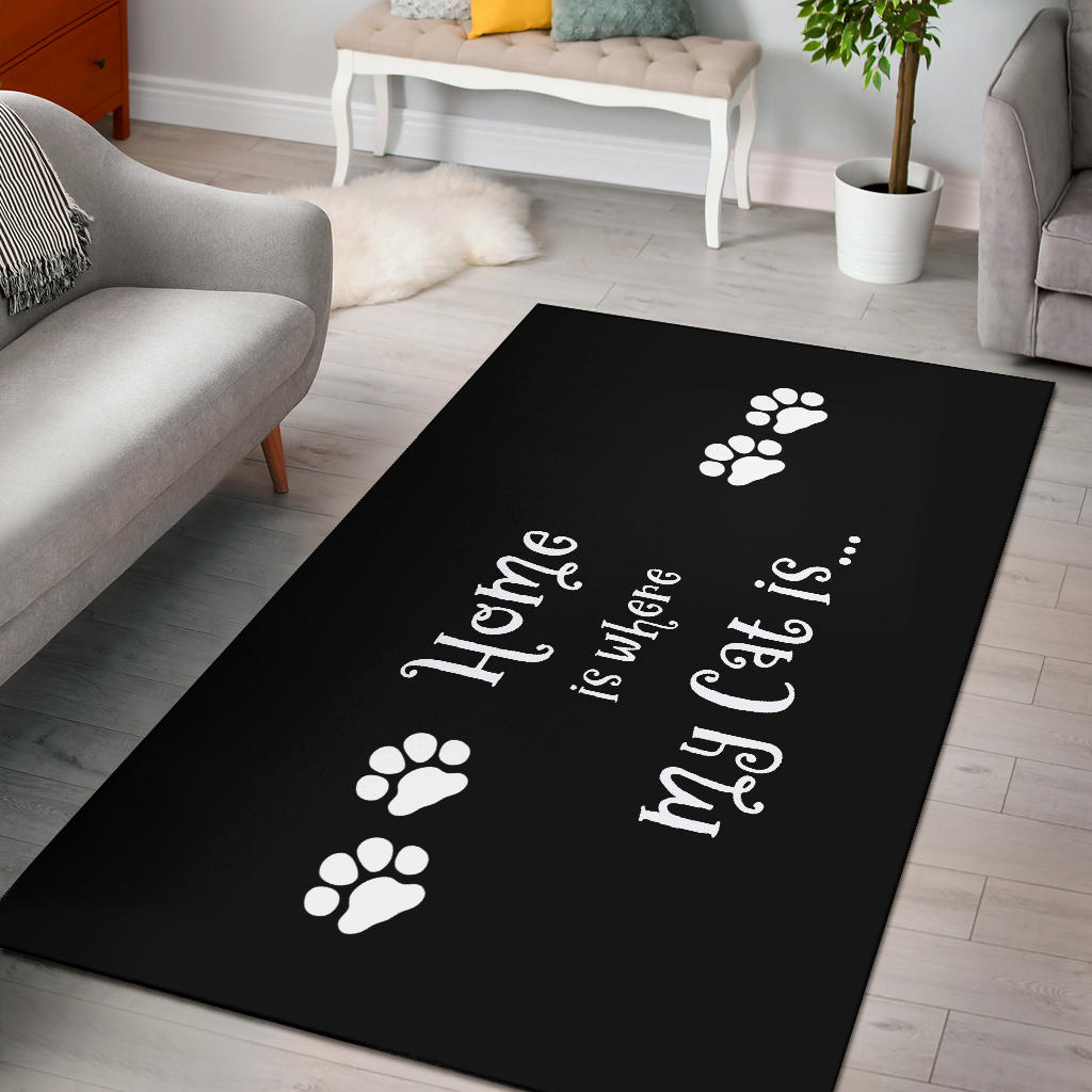 Cat Home Area Rug