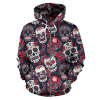 Thumbnail for Skull Lovers All Over Hoodie