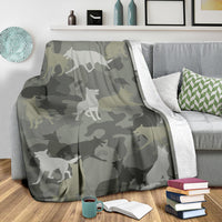 Thumbnail for German Shepherd Camo Blanket