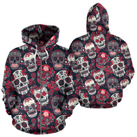 Thumbnail for Skull Lovers All Over Hoodie