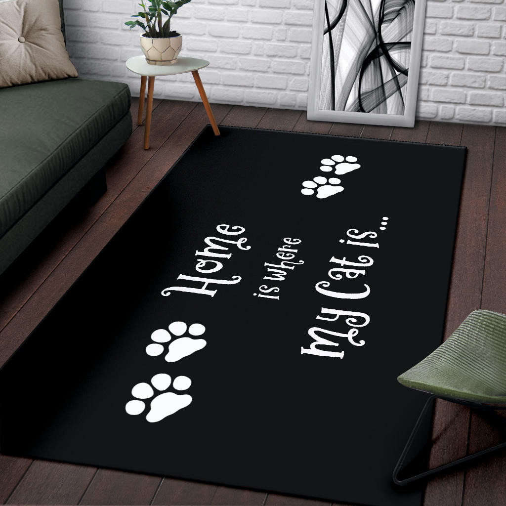 Cat Home Area Rug