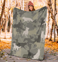 Thumbnail for German Shepherd Camo Blanket