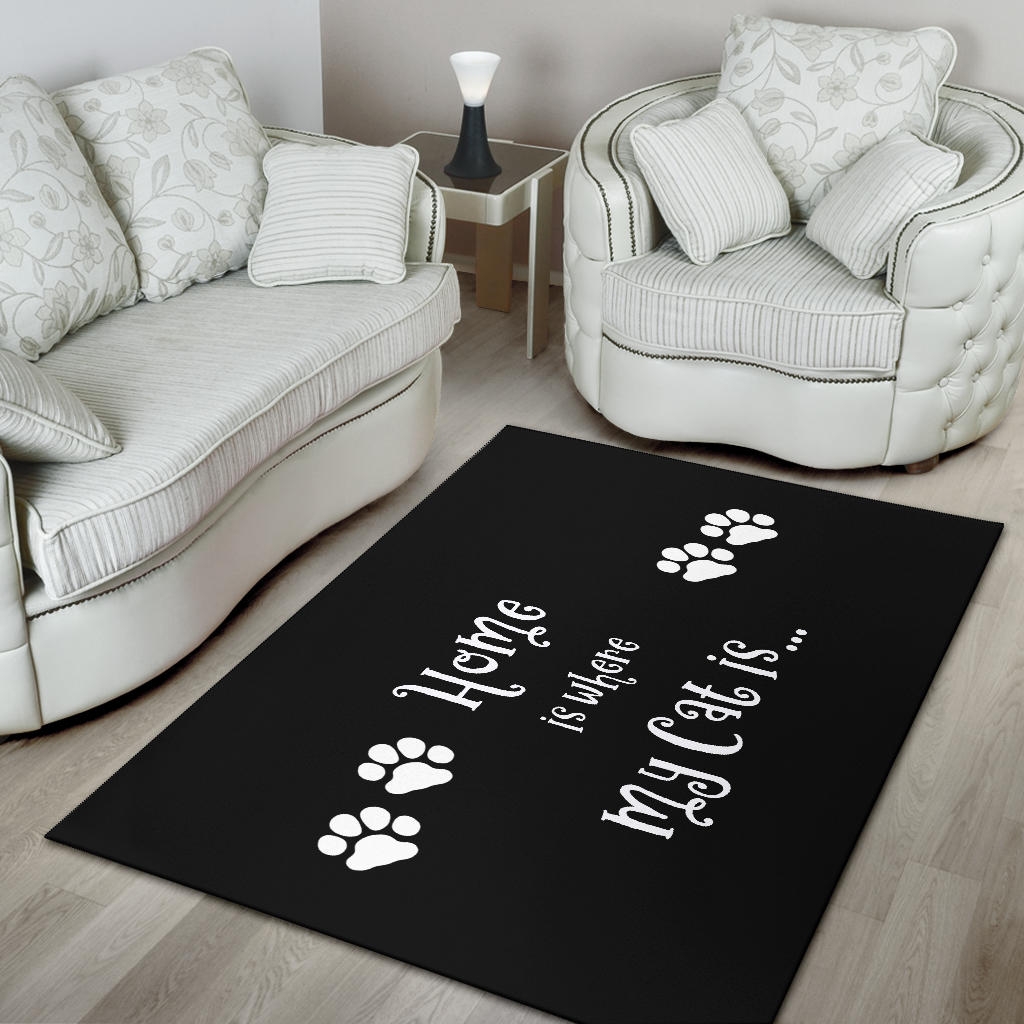 Cat Home Area Rug