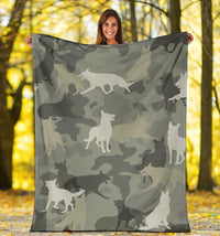 Thumbnail for German Shepherd Camo Blanket